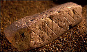 Early art from Blombos Cave, South Africa (ca. 80,000 BC)
