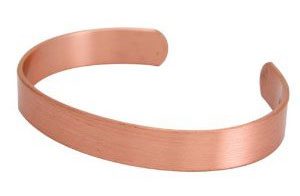 A copper bracelet