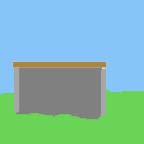 a drawing of a flat roof over two walls