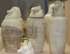 Canopic Jars from Egypt(Vatican Museum, Rome)