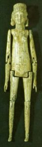 A Roman doll with jointed arms and legs