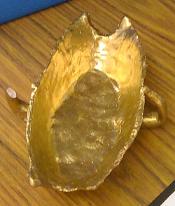 model of a gold bowl