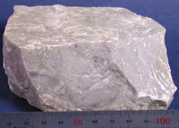 Limestone: smooth white stone