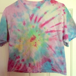 A tie dyed t-shirt