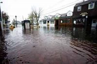 Port Jefferson flooded streets
