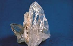 Quartz crystal - almost transparent like glass
