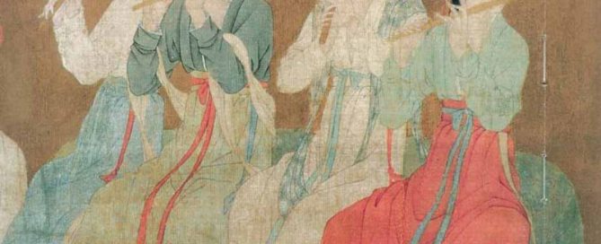Flute playing women in pretty dresses (T'ang Dynasty China)