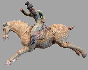 Chinese woman playing polo (ca. 1000 AD)