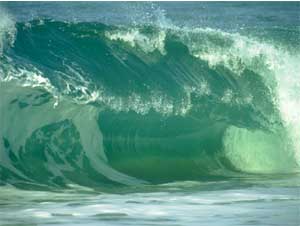 a big ocean wave - salt water
