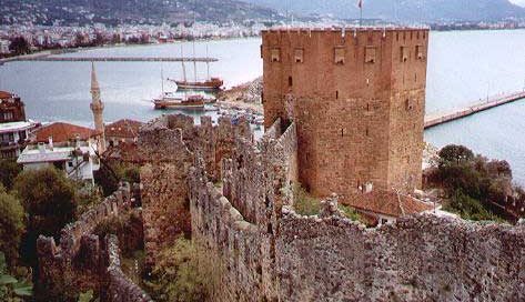 A Seljuk fort near Istanbul at Alanya, built in 1226 AD