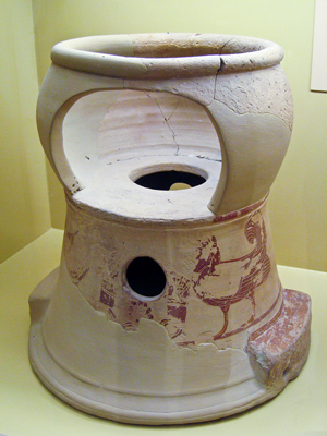 Child's high chair/potty seat (Athens, ca. 580 BC)