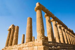 The Doric temple of Juno in Agrigento, Sicily