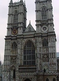 Westminster Abbey western facade (front)
