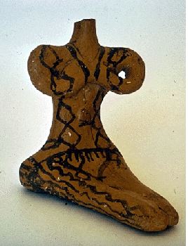 Female figure from Franchthi cave in clay