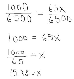 Solving a percentage problem