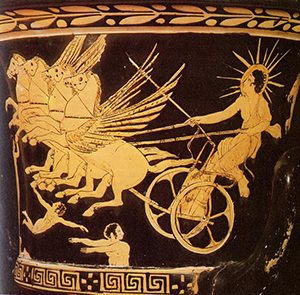 Phaethon drives Helios' chariot