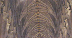 The stone vault of Westminster Abbey
