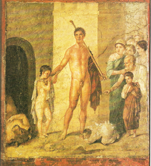 Theseus after he kills the Minotaur (Pompeii, ca. 79 AD)