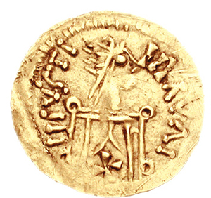 Gold coin of King Leovigild