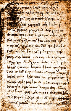 The only surviving manuscript of Beowulf