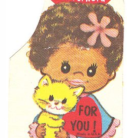 A kids' valentine from the 1970s