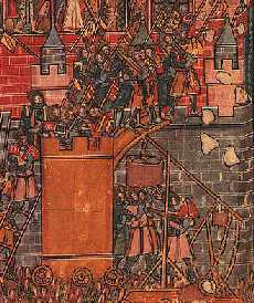 The Crusaders taking Jerusalem