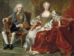 Elizabeth Farnese with her husband Philip V (1743)