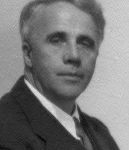 Robert Frost: a middle-aged white man in a suit
