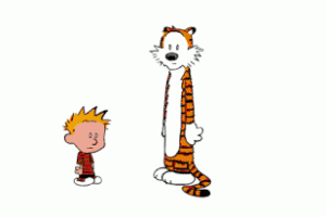 Calvin and Hobbes, from the comic