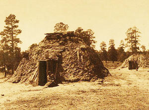 geleneksel navajo hogan