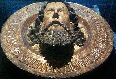 John the Baptist's head on a platter (Cluny museum, Paris)