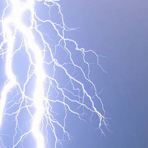 A bolt of lightning in the sky - what is electricity?