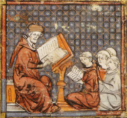 Young monks at school