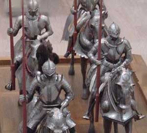 Medieval knights in the Metropolitan Museum of Art