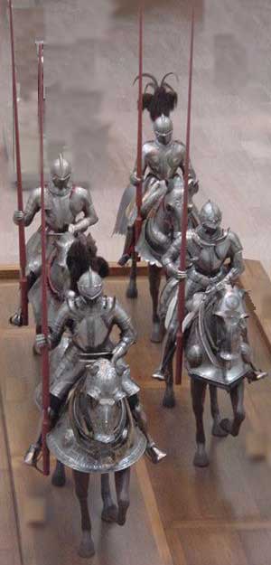 Medieval knights in the Metropolitan Museum of Art