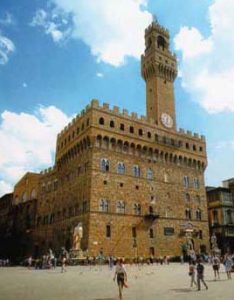 Palazzo Vecchio, where Florence's government met (Florence, Italy, 1200s AD)