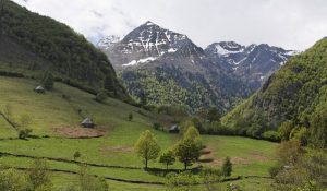 Pyrenees mountains between France and Spain