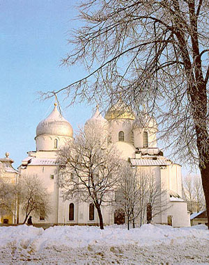 Santa Sophia cathedral in Novgorod (1050 AD)