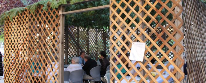 Sukkah - a temporary house just for the holiday