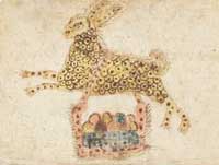 Drawing of Easter Bunny (Pennsylvania, ca. 1800 AD)
