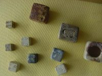 Římské kostky-figurky z římských her