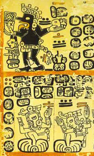 A page from the Madrid Codex