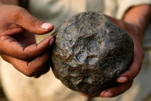 A rubber ball made by the Olmec people (about 1000 BC)