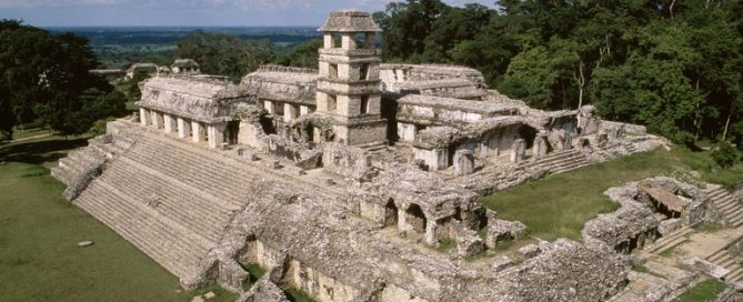 Maya royal palace at Palenque, Chiapas, Mexico (600s-700s AD)