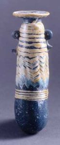 Core-formed Phoenician glass bottle (400s BC)