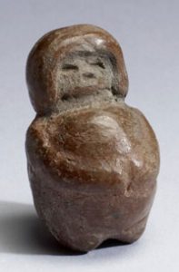 Sculpture of a pregnant woman, from the Valdivia culture in what's now Ecuador